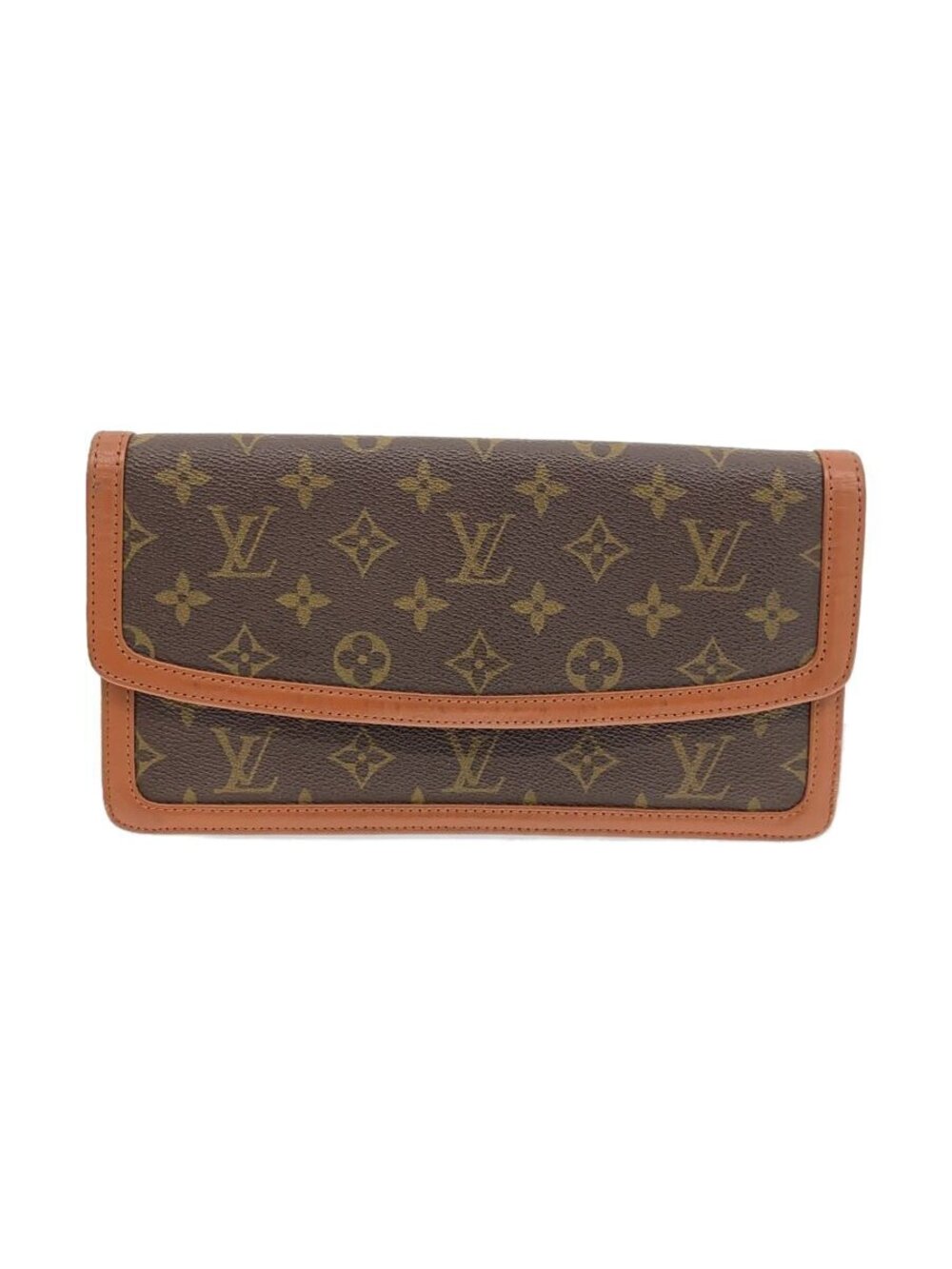 LOUIS VUITTON Clutch Bag Brown